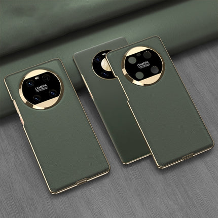 GKK Electroplating Leather Surface Phone Case, For Huawei Mate 50, For Huawei Mate 40 Pro, For Huawei Mate 40, For Huawei Mate 30 Pro 5G