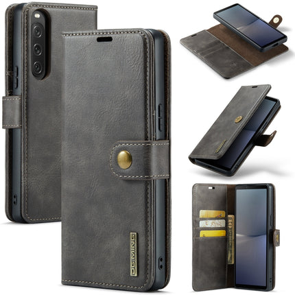 DG.MING Crazy Horse Texture Detachable Magnetic Leather Phone Case, For Sony Xperia 10 VI, For Sony Xperia 1 VI, For Sony Xperia 1 V, For Sony Xperia 10 V