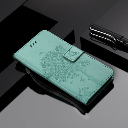Tree & Cat Embossed Pattern Horizontal Flip Leather Case with Holder & Card Slots & Wallet & Lanyard, For Motorola Moto G Power, For Motorola Moto G8 Power Lite