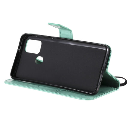 Tree & Cat Embossed Pattern Horizontal Flip Leather Case with Holder & Card Slots & Wallet & Lanyard, For Samsung Galaxy A21s, For Samsung Galaxy A31