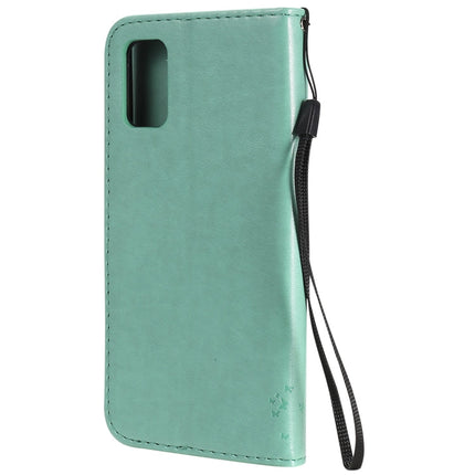 Tree & Cat Embossed Pattern Horizontal Flip Leather Case with Holder & Card Slots & Wallet & Lanyard, For Samsung Galaxy A41, For Samsung Galaxy A51 5G