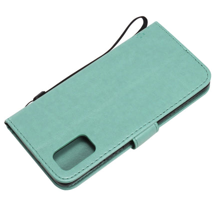 Tree & Cat Embossed Pattern Horizontal Flip Leather Case with Holder & Card Slots & Wallet & Lanyard, For Samsung Galaxy A41, For Samsung Galaxy A51 5G