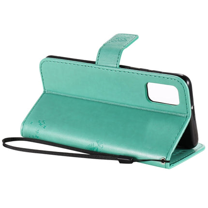 Tree & Cat Embossed Pattern Horizontal Flip Leather Case with Holder & Card Slots & Wallet & Lanyard, For Samsung Galaxy A41, For Samsung Galaxy A51 5G