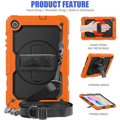 For Samsung Galaxy Tab S6 Lite P610 Shockproof Colorful Silicone + PC Protective Case with Holder & Shoulder Strap & Hand Strap & Pen Slot, For Samsung Galaxy Tab S6 Lite P610