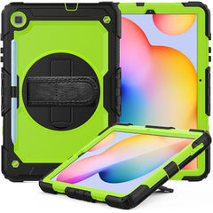 For Samsung Galaxy Tab S6 Lite P610 Shockproof Colorful Silicone + PC Protective Case with Holder & Shoulder Strap & Hand Strap & Pen Slot, For Samsung Galaxy Tab S6 Lite P610