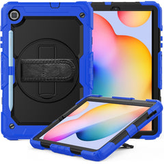 For Samsung Galaxy Tab S6 Lite P610 Shockproof Colorful Silicone + PC Protective Case with Holder & Shoulder Strap & Hand Strap & Pen Slot, For Samsung Galaxy Tab S6 Lite P610