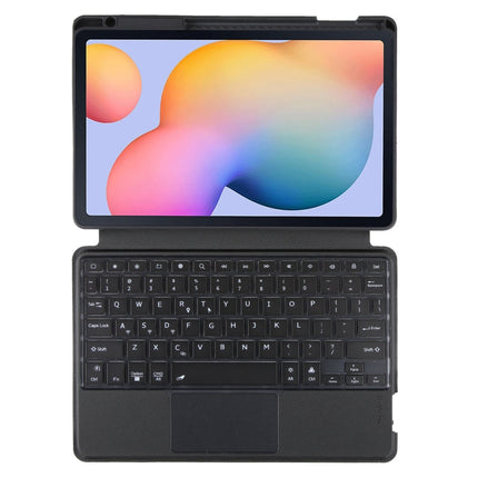 T610B-AS Pivot Backlight Upper Pen Tray Bluetooth Keyboard Leather Case For Samsung Galaxy Tab S6 Lite 10.4 P610/615
