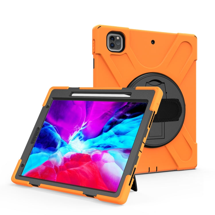 Shockproof Colorful Silicone + PC Protective Case with Holder & Shoulder Strap & Hand Strap & Pen Slot, For Samsung Galaxy Tab S6 Lite P610, For iPad Pro 12.9 2021 / 2020