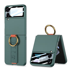 GKK Integrated Ultrathin Shockproof Phone Case with Ring Wrist Strap, For Samsung Galaxy Z Flip7 5G, For Samsung Galaxy Z Flip6, For Samsung Galaxy Z Flip5, For Samsung Galaxy Z Flip4 5G, For Samsung Galaxy Z Flip3 5G