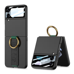 GKK Integrated Ultrathin Shockproof Phone Case with Ring Wrist Strap, For Samsung Galaxy Z Flip7 5G, For Samsung Galaxy Z Flip6, For Samsung Galaxy Z Flip5, For Samsung Galaxy Z Flip4 5G, For Samsung Galaxy Z Flip3 5G