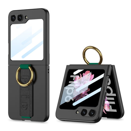 GKK Integrated Ultrathin Shockproof Phone Case with Ring Wrist Strap, For Samsung Galaxy Z Flip7 5G, For Samsung Galaxy Z Flip6, For Samsung Galaxy Z Flip5, For Samsung Galaxy Z Flip4 5G, For Samsung Galaxy Z Flip3 5G