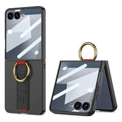 GKK Integrated Ultrathin Shockproof Phone Case with Ring Wrist Strap, For Samsung Galaxy Z Flip7 5G, For Samsung Galaxy Z Flip6, For Samsung Galaxy Z Flip5, For Samsung Galaxy Z Flip4 5G, For Samsung Galaxy Z Flip3 5G