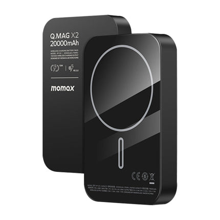 MOMAX Q.MAG X Portable Metal Magnetic Wireless Power Bank, 5000mAh, 10000mAh, 20000mAh