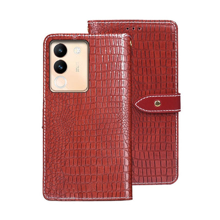 idewei Crocodile Texture Leather Phone Case