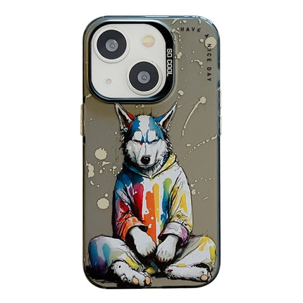 Animal Pattern Oil Painting Series PC + TPU Phone Case, For iPhone 13