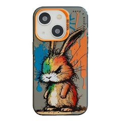 Animal Pattern Oil Painting Series PC + TPU Phone Case, For iPhone 13