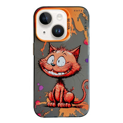 Animal Pattern Oil Painting Series PC + TPU Phone Case, For iPhone 14 Plus