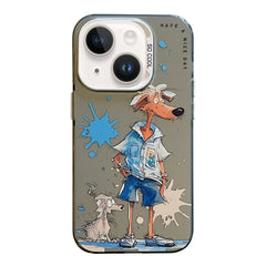 Animal Pattern Oil Painting Series PC + TPU Phone Case