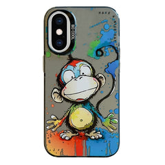 Animal Pattern Oil Painting Series PC + TPU Phone Case