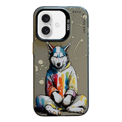 Animal Pattern Oil Painting Series PC + TPU Phone Case