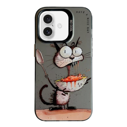 Animal Pattern Oil Painting Series PC + TPU Phone Case, For iPhone Air