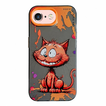 Animal Pattern Oil Painting Series PC + TPU Phone Case, For iPhone 6s / 6