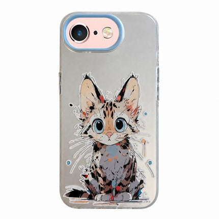 Animal Pattern Oil Painting Series PC + TPU Phone Case, For iPhone 6s / 6