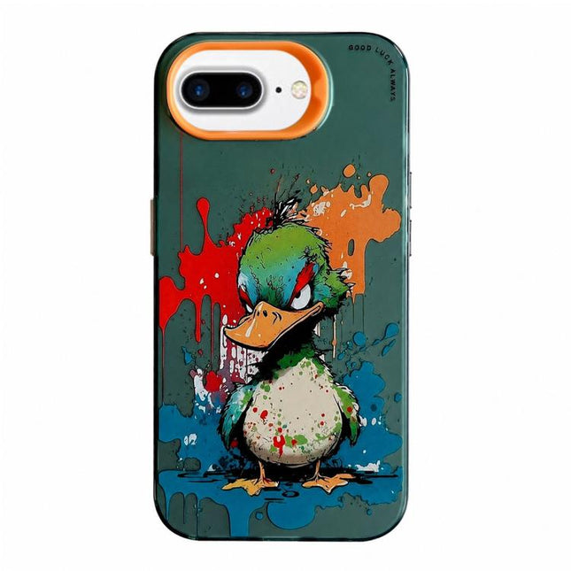 Animal Pattern Oil Painting Series PC + TPU Phone Case, For iPhone 7 Plus / 8 Plus