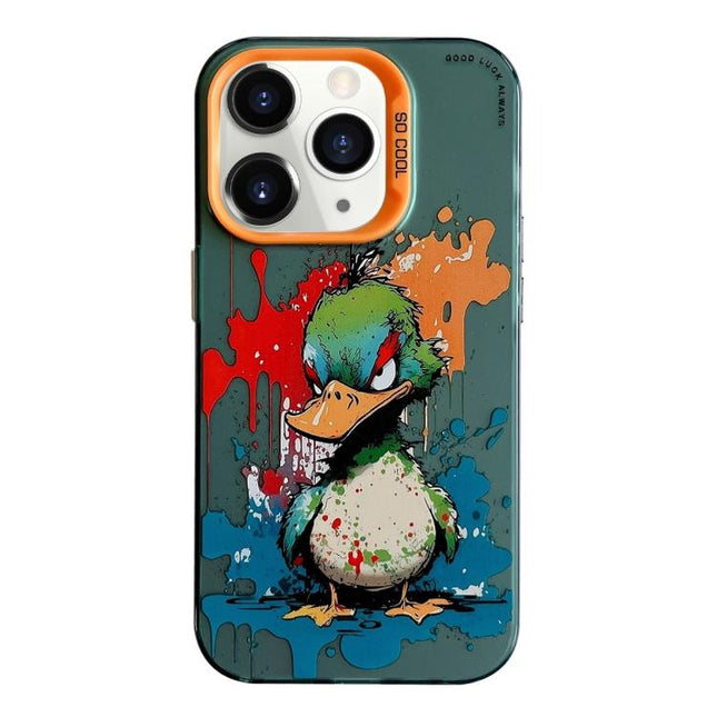 Animal Pattern Oil Painting Series PC + TPU Phone Case, For iPhone 11 Pro