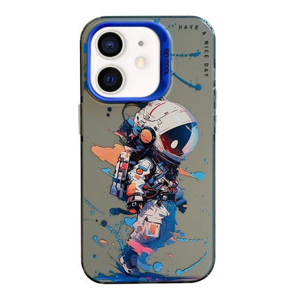 Animal Pattern Oil Painting Series PC + TPU Phone Case, For iPhone 12 mini