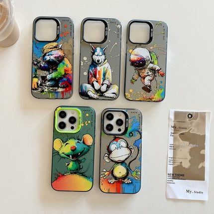 Animal Pattern Oil Painting Series PC + TPU Phone Case, For iPhone 11 Pro