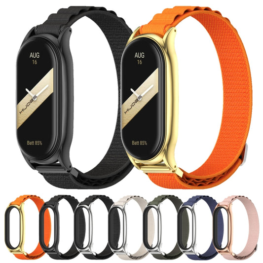 Mijobs Plus Case Nylon Breathable Watch Band, For Xiaomi Mi Band 8