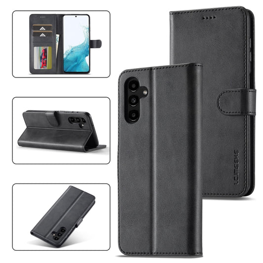 LC.IMEEKE Calf Texture Leather Phone Case, For Samsung Galaxy S23 FE 5G, For Samsung Galaxy A55 5G, For Samsung Galaxy A05, For Samsung Galaxy A05S