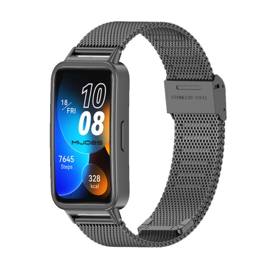 Mijobs Milan Buckle Stainless Steel Watch Band, For Huawei Band 8 / 9 / 10