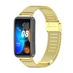 Mijobs Milan Buckle Stainless Steel Watch Band, For Huawei Band 8 / 9 / 10