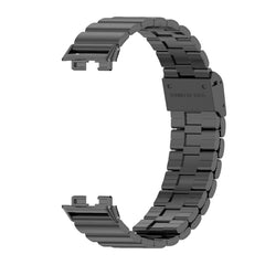 Mijobs Bamboo Buckle Stainless Steel Watch Band, For Huawei Band 8 / 9 / 10