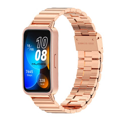 Mijobs Bamboo Buckle Stainless Steel Watch Band, For Huawei Band 8 / 9 / 10
