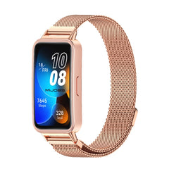 Mijobs Milan Magnetic Stainless Steel Watch Band, For Huawei Band 8 / 9 / 10