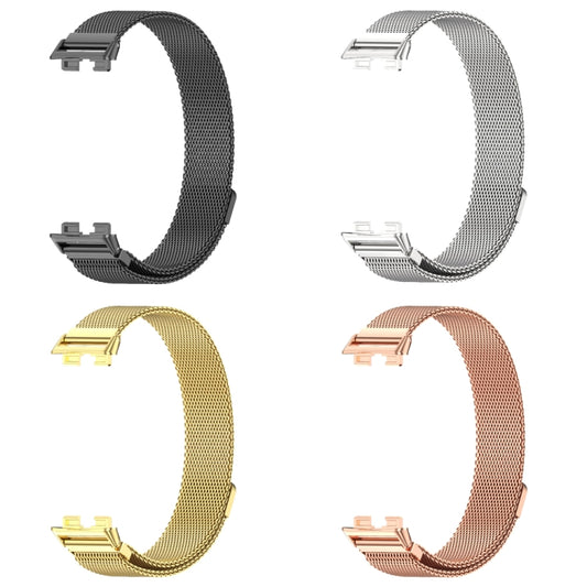 Mijobs Milan Magnetic Stainless Steel Watch Band, For Huawei Band 8 / 9 / 10