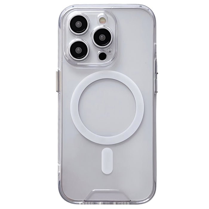 For iPhone 15 Pro Space MagSafe Acrylic Hybrid TPU Phone Case(Transparent)