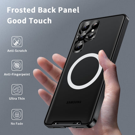 MagSafe Magnetic Frosted Metal Phone Case, For Samsung Galaxy S24 Ultra 5G, For Samsung Galaxy S24+ 5G, For Samsung Galaxy S24 5G, For Samsung Galaxy S23 FE 5G