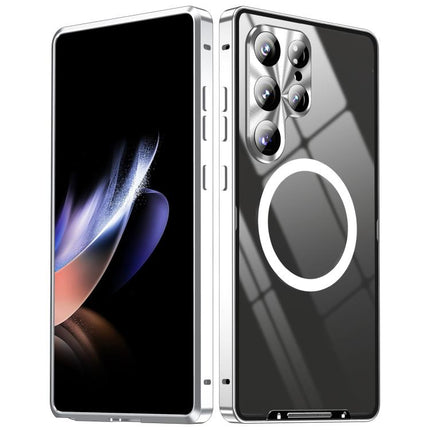MagSafe Magnetic Frosted Metal Phone Case, For Samsung Galaxy S26 Ultra 5G, For Samsung Galaxy S25 5G, For Samsung Galaxy S25+ 5G, For Samsung Galaxy S25 Ultra 5G, For Samsung Galaxy S24 FE 5G