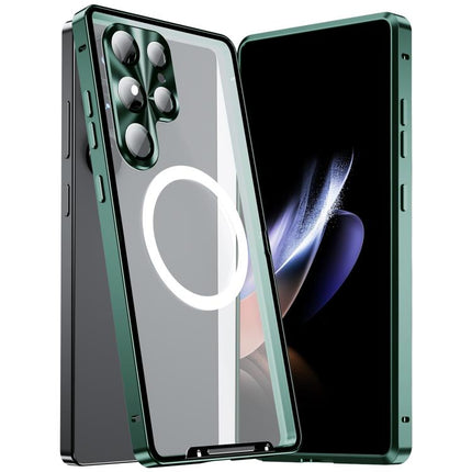 MagSafe Magnetic Frosted Metal Phone Case, For Samsung Galaxy S26 Ultra 5G, For Samsung Galaxy S25 5G, For Samsung Galaxy S25+ 5G, For Samsung Galaxy S25 Ultra 5G, For Samsung Galaxy S24 FE 5G