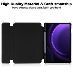 360 Rotation Transparent Smart Leather Case with Keyboard, For Samsung Galaxy Tab S9 FE / S10 FE, For Samsung Galaxy Tab S9 FE+ / S10+, For Samsung Galaxy Tab A9+, For Samsung Galaxy Tab S9