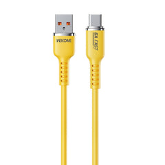 WK WDC-09a 6A USB to USB-C/Type-C Silicone Data Cable, Length: 1.2m, WDC-09a