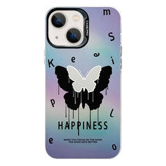 Electroplated Silver Series PC Protective Phone Case, For iPhone 14