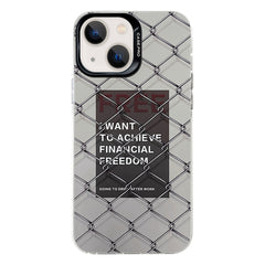 Electroplated Silver Series PC Protective Phone Case, For iPhone 14
