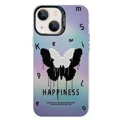 Electroplated Silver Series PC Protective Phone Case, For iPhone 15