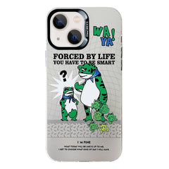 Electroplated Silver Series PC Protective Phone Case, For iPhone 15