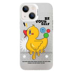 Electroplated Silver Series PC Protective Phone Case, For iPhone 15